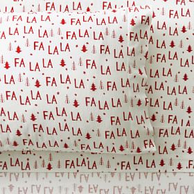 Fa La La Organic Flannel Sheet Set | Pottery Barn Teen