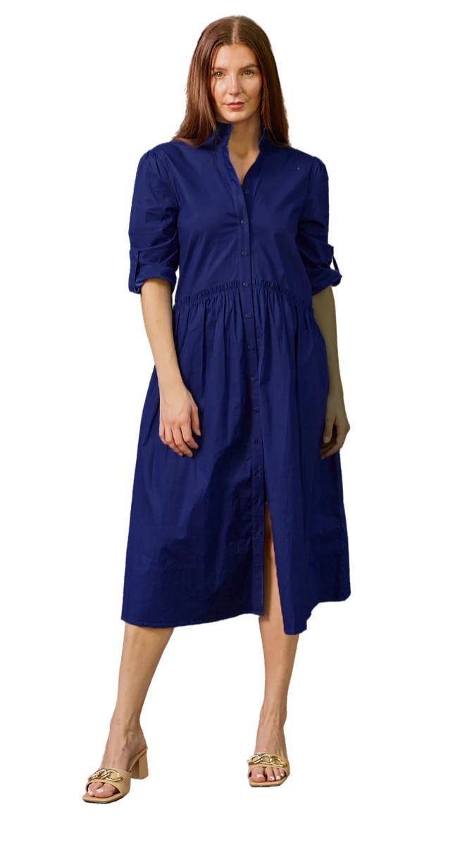 Liza Midi Ruffle Shirt Dress | TAYLOR TILLMAN NY