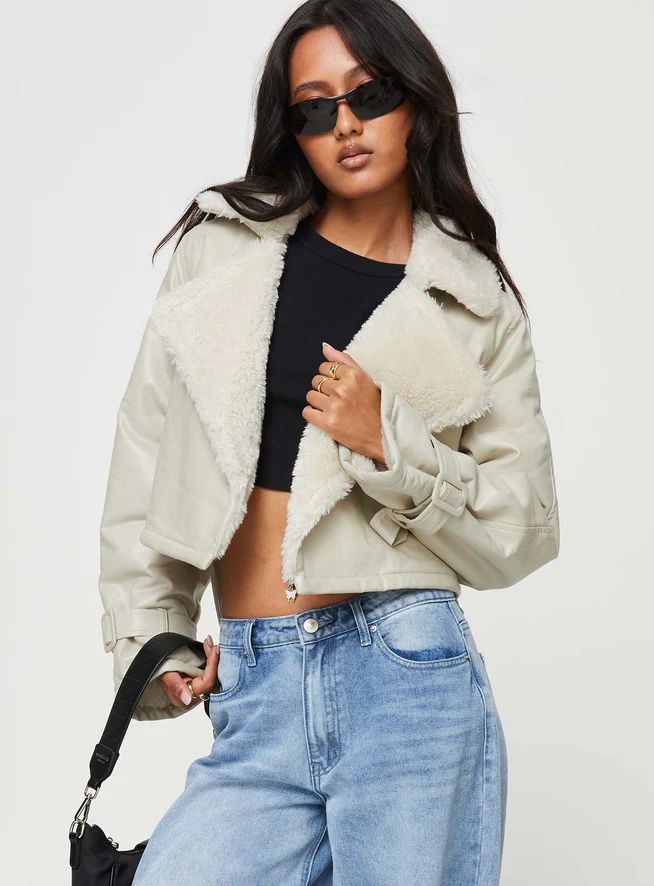 Off Duty Jacket Cream | Princess Polly US