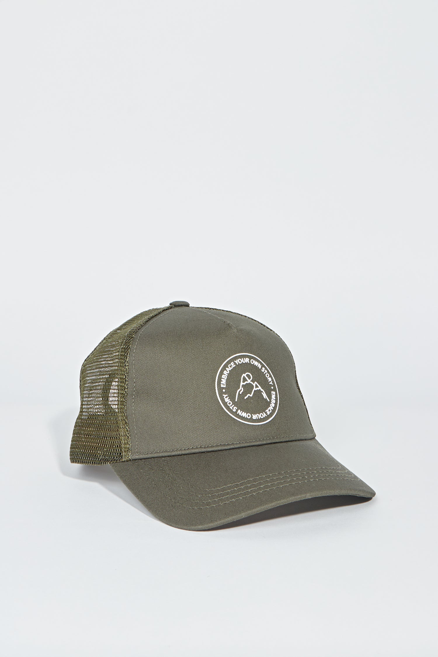 Signature Trucker Hat Olive | EYOS Brand