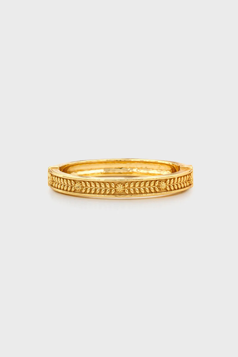 Gold Berry Vine Hinged Bangle | Tuckernuck (US)