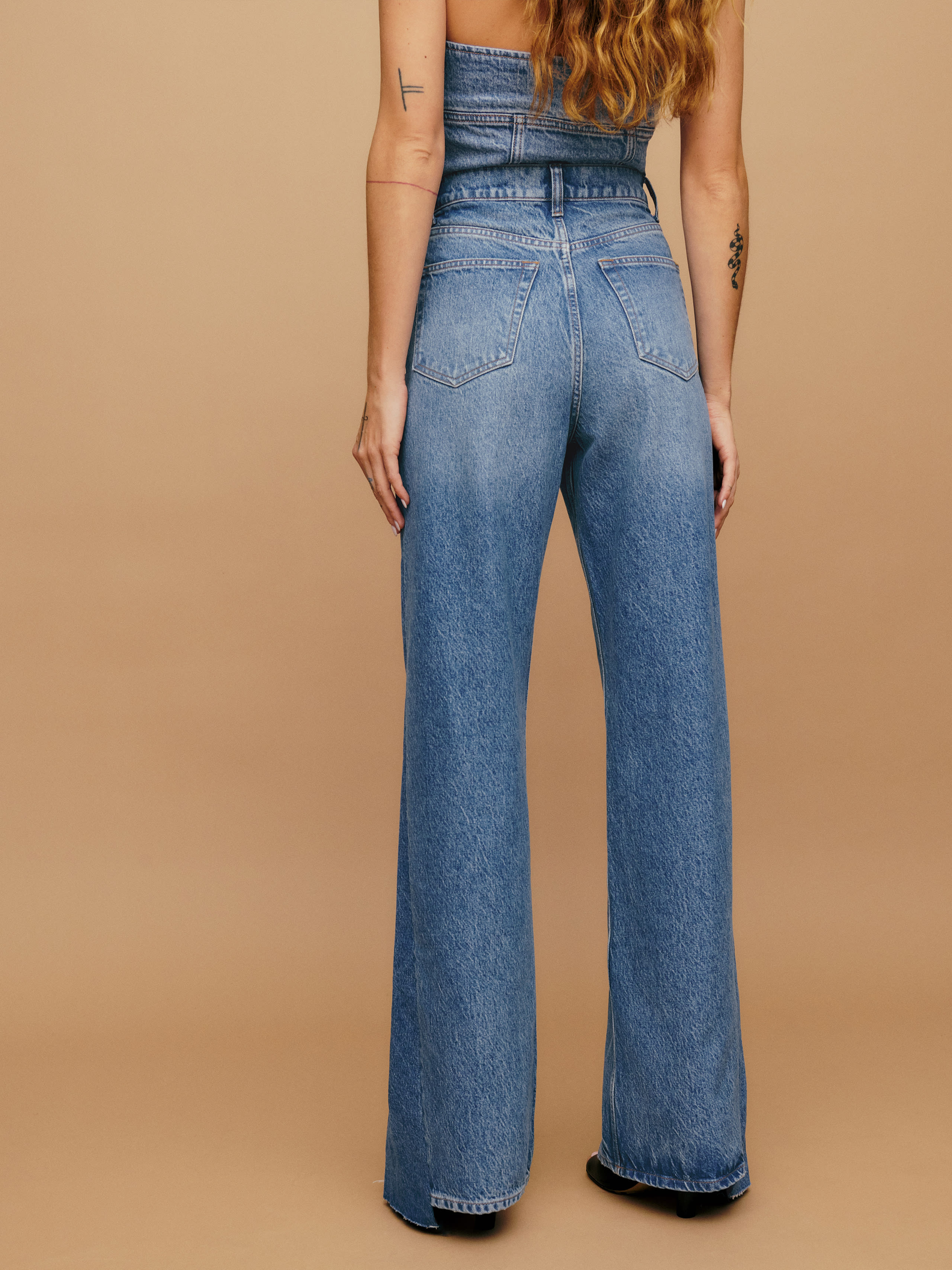 Cary High Rise Slouchy Wide Leg Jeans | Reformation (Global)