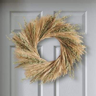 Dried Wheat and Oat Wreath | Grandin Road