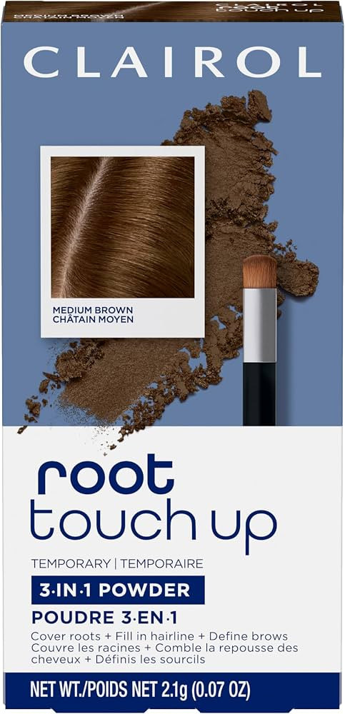 Clairol Root Touch-Up Temporary Concealing Powder, Medium Brown, Pack of 1 | Amazon (US)