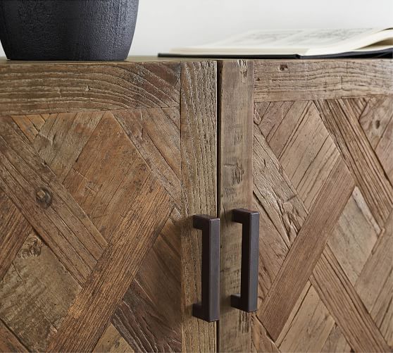 Parquet 72" Reclaimed Wood Media Console | Pottery Barn (US)