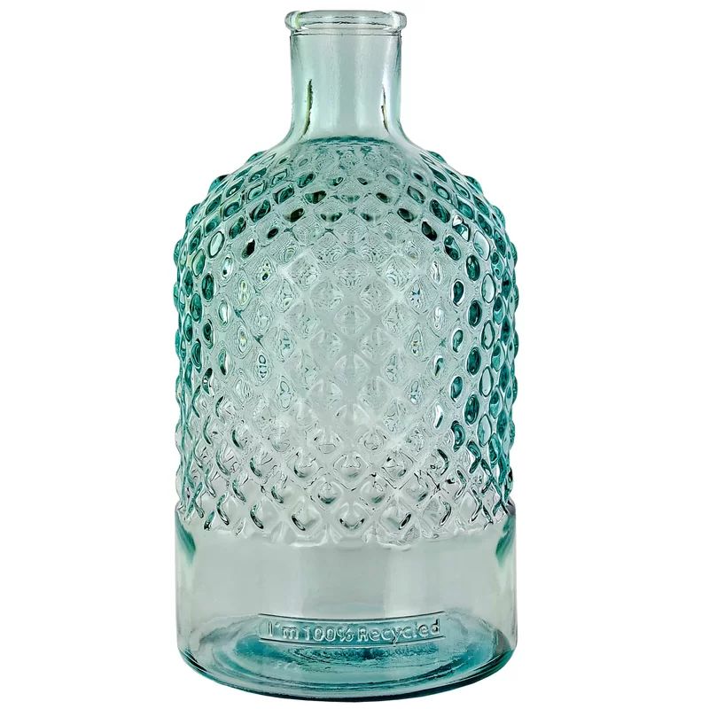 Fresno Diamond Recycled Glass Decorative Bottles | Wayfair North America