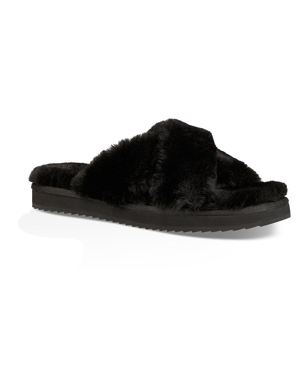 Koolaburra by UGG Women's Slippers Black - Black Ballia Slipper - Women | Zulily