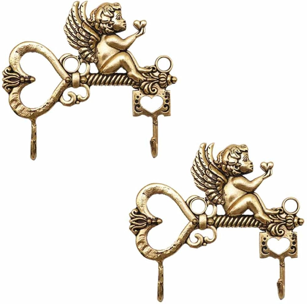Coat Hooks for Wall, 2Pcs Cupid Wall Hooks Decorative Creative Tiger Coat Hooks/Heavy Hook, Hooks... | Amazon (US)