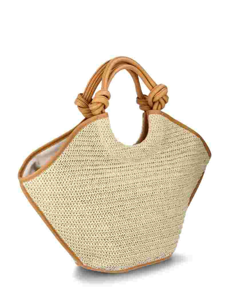Time and Tru Women's Knotted Handle Tote Bag, Natural | Walmart (US)