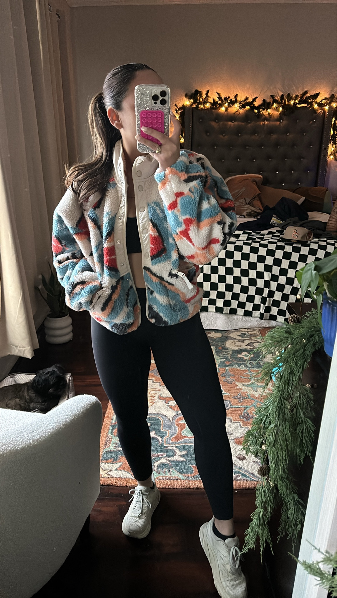 Gym OOTD 
JACKET: small 
Top: large 
Leggings: 6 
Shoes: 7

#LTKstyletip #LTKfitness #LTKtravel