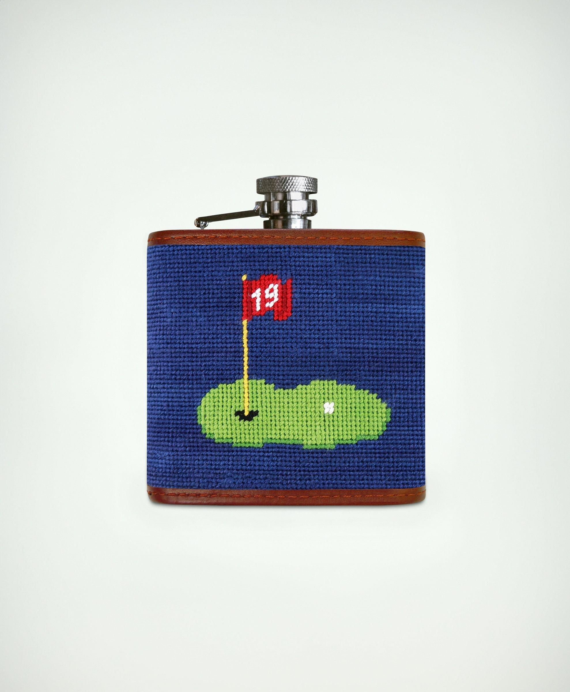 Smathers & Branson Stainless Steel Needlepoint Flask | Brooks Brothers