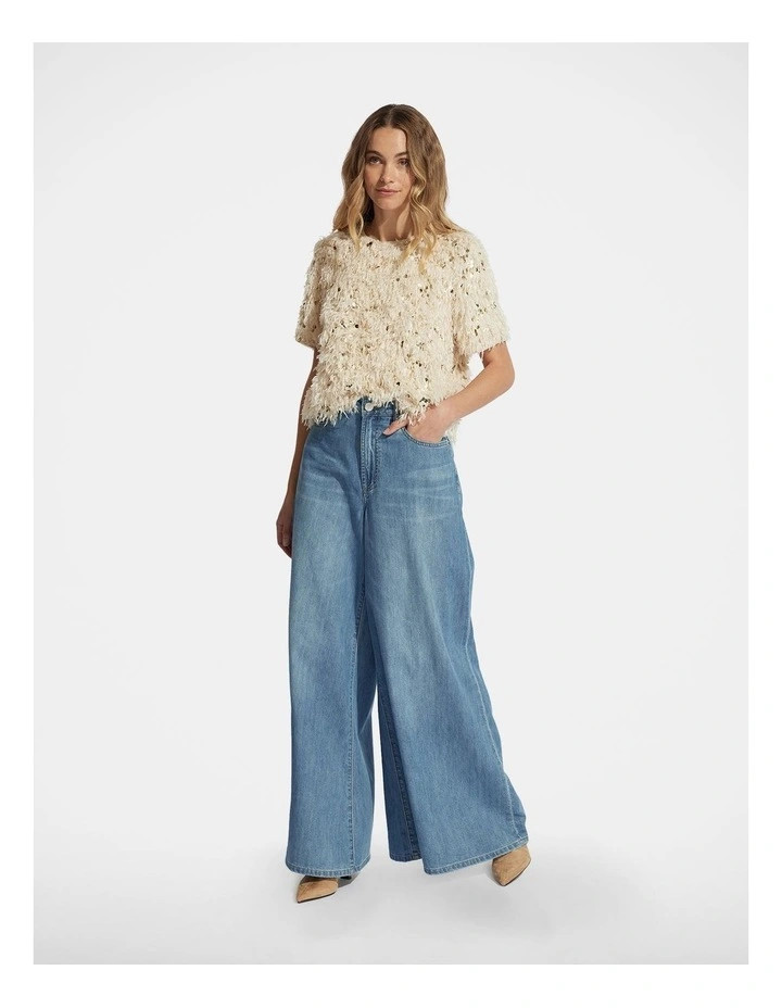 DECJUBAEsme Feather Sequin Tee | Myer