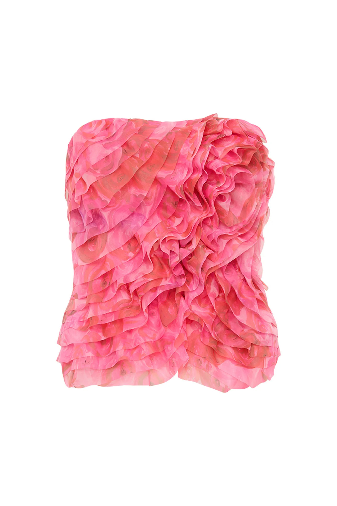 Charmed Rosette Ruffle Bustier | aje. (US, UK, Europe, ROW)