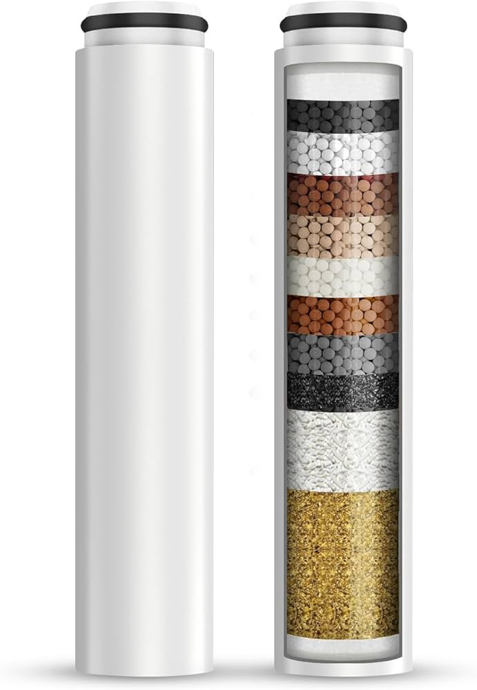 Cobbe 2 Pack Replacement Filters for Handheld Shower Head - Water Softener Filters Beads for Hard... | Amazon (US)