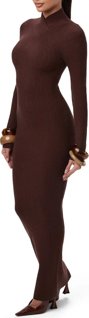 Rib Long Sleeve Body-Con Sweater Dress | Nordstrom