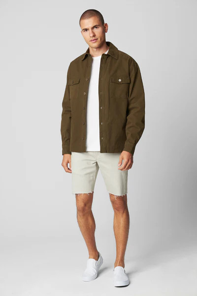 Shirt Jacket in Immovable Object | BlankNYC