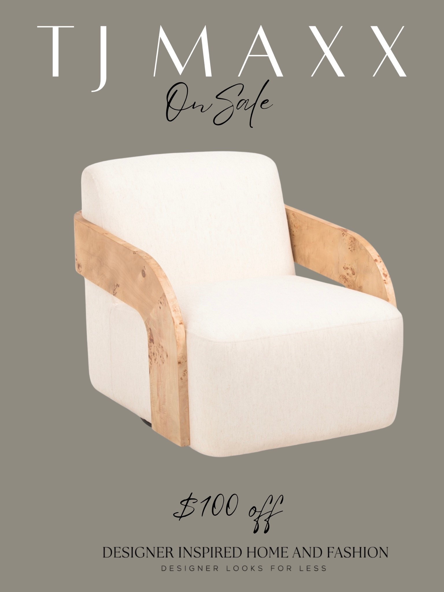 TJ Maxx gorgeous accent chair on sale!

#LTKHome #LTKSaleAlert
