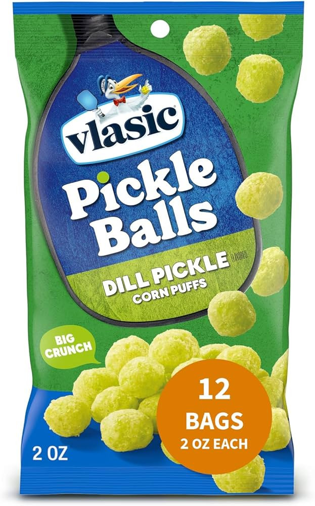 Vlasic Pickle Balls, Dill Pickle Flavored Corn Puffs, 2 oz. (Pack of 12) | Amazon (US)