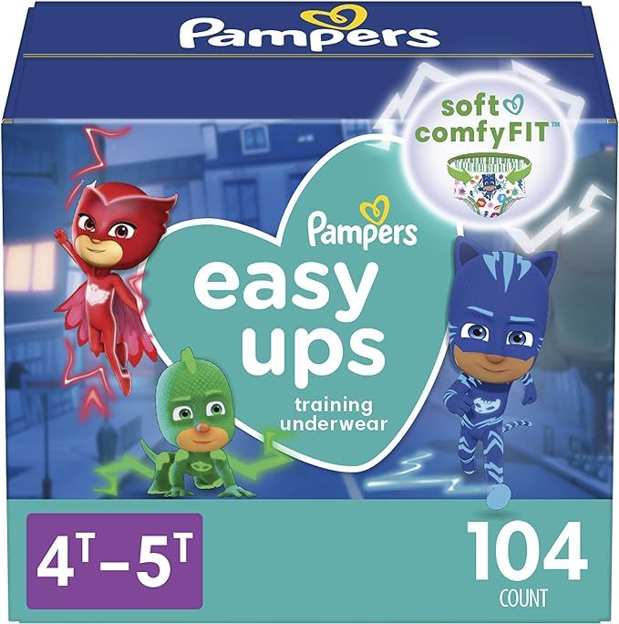 Pampers Easy Ups Boys & Girls Potty Training Pants - Size 4T-5T, One Month Supply (104 Count), Tr... | Amazon (US)