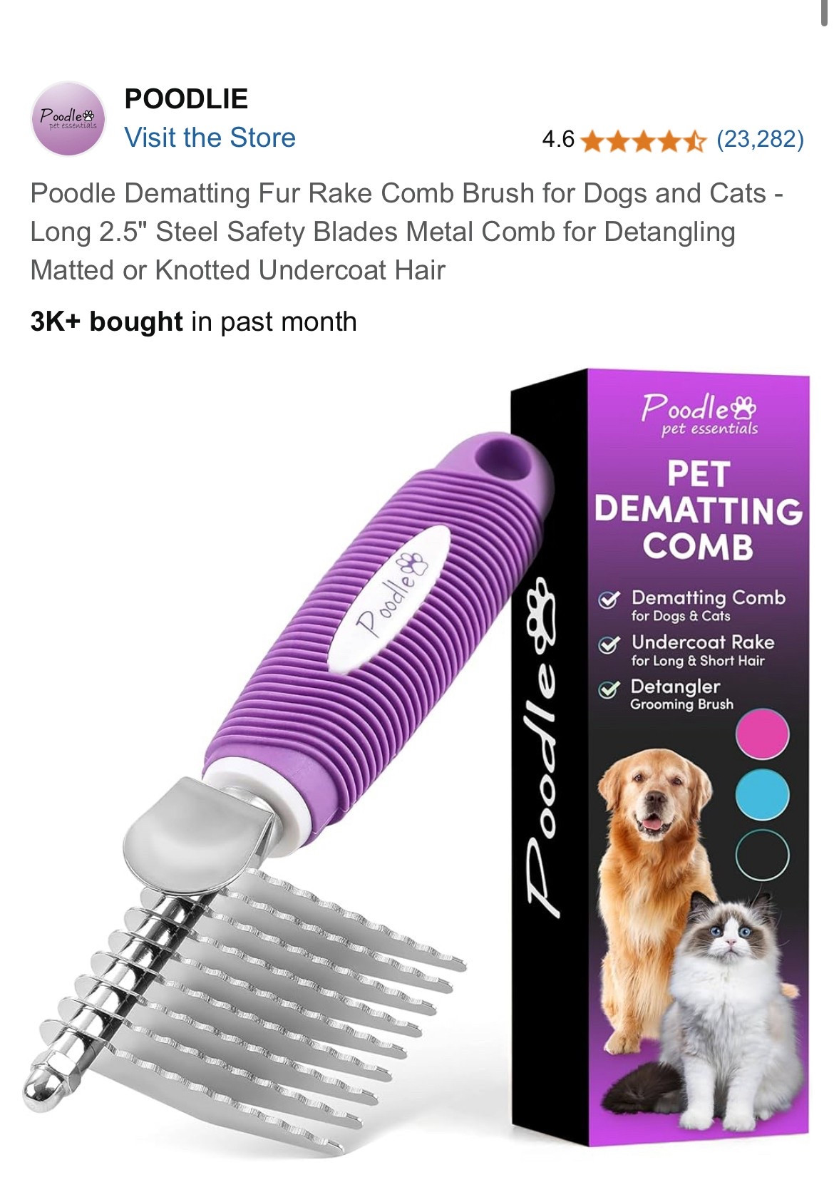 Doodle hair dematter

#LTKPets