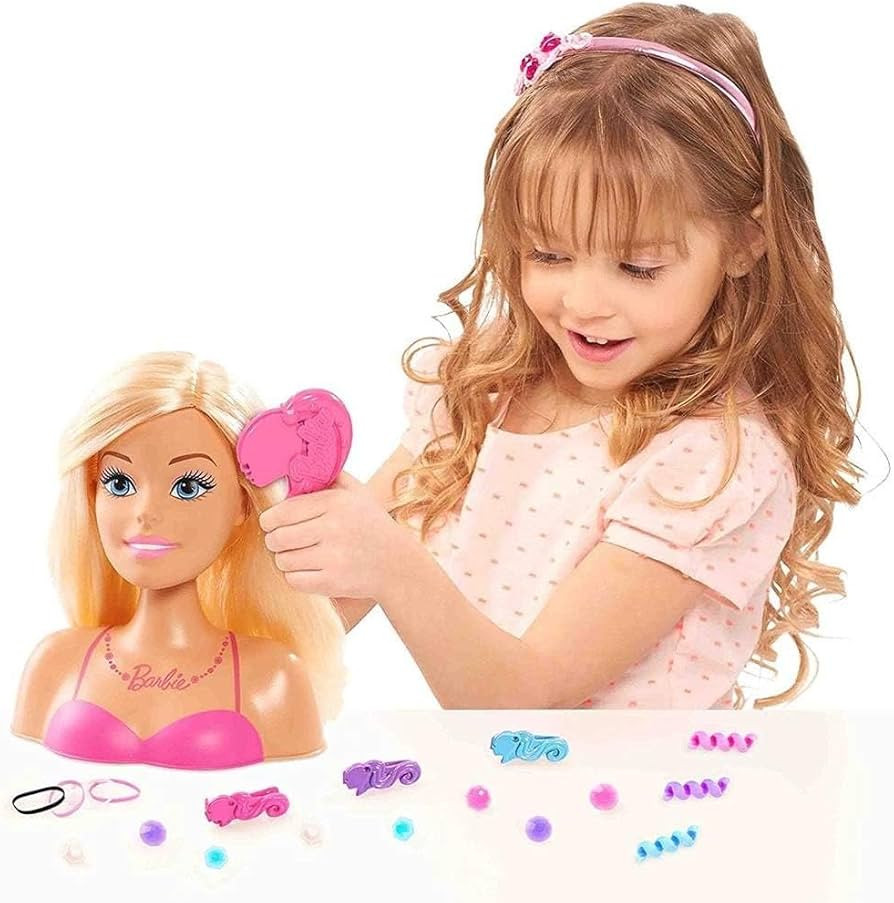 Barbie Styling Head, 17 Pieces Include Styling Accessories, Hair Styling for Kids, by Just Play (... | Amazon (US)