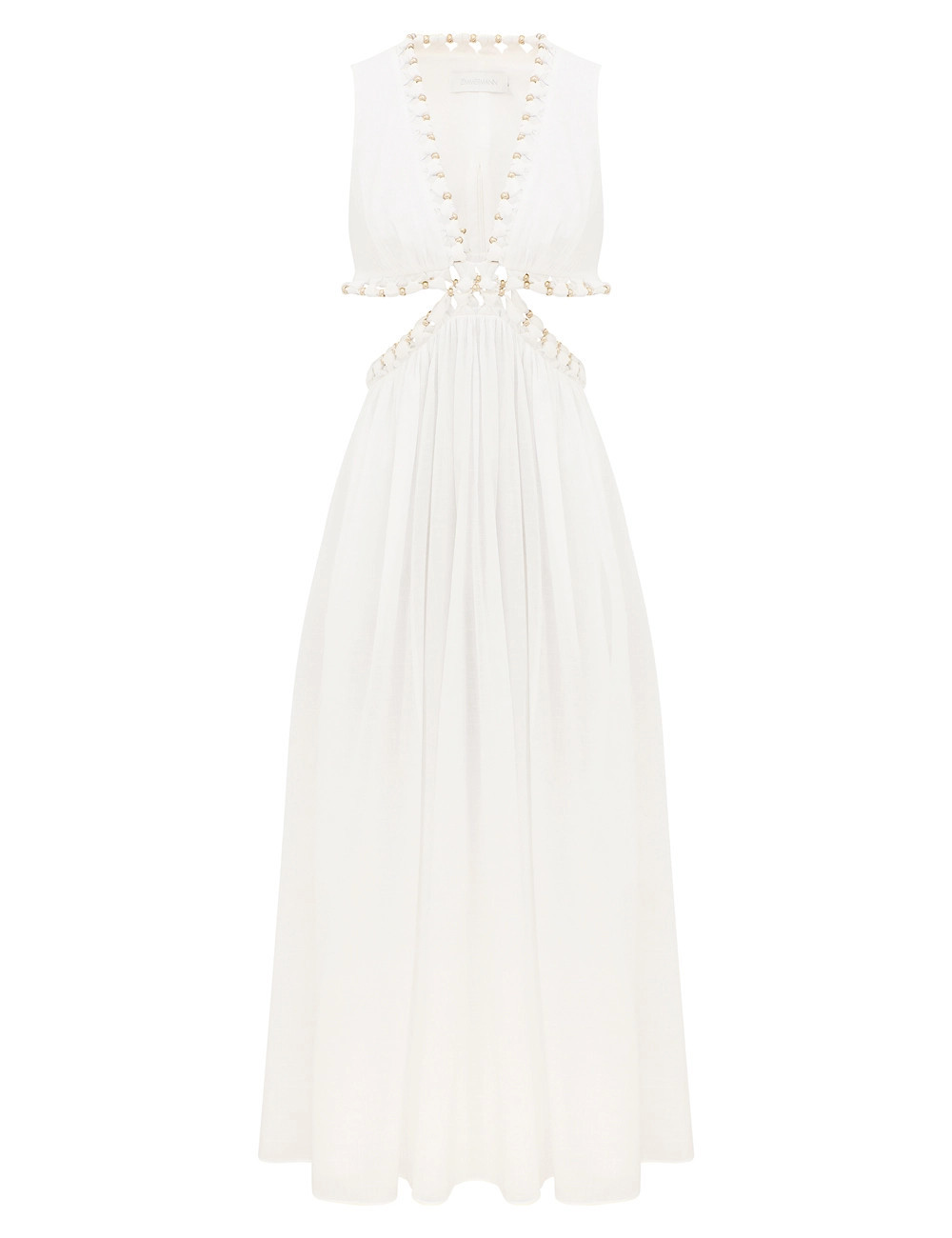 ZIMMERMANN Sundance Beaded Dress Ivory Size 0P | ZIMMERMANN (US, CA, EU, MENA)