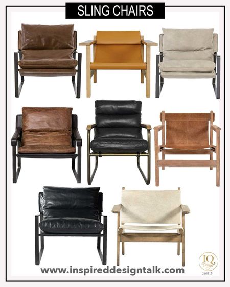 Sling chair ideas to update your living room, bedroom, den, or basement. 

#LTKhome #LTKover40 #LTKstyletip