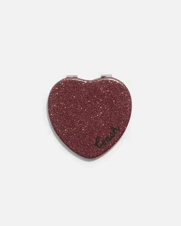 Glitter Heart Compact | Coach Outlet US
