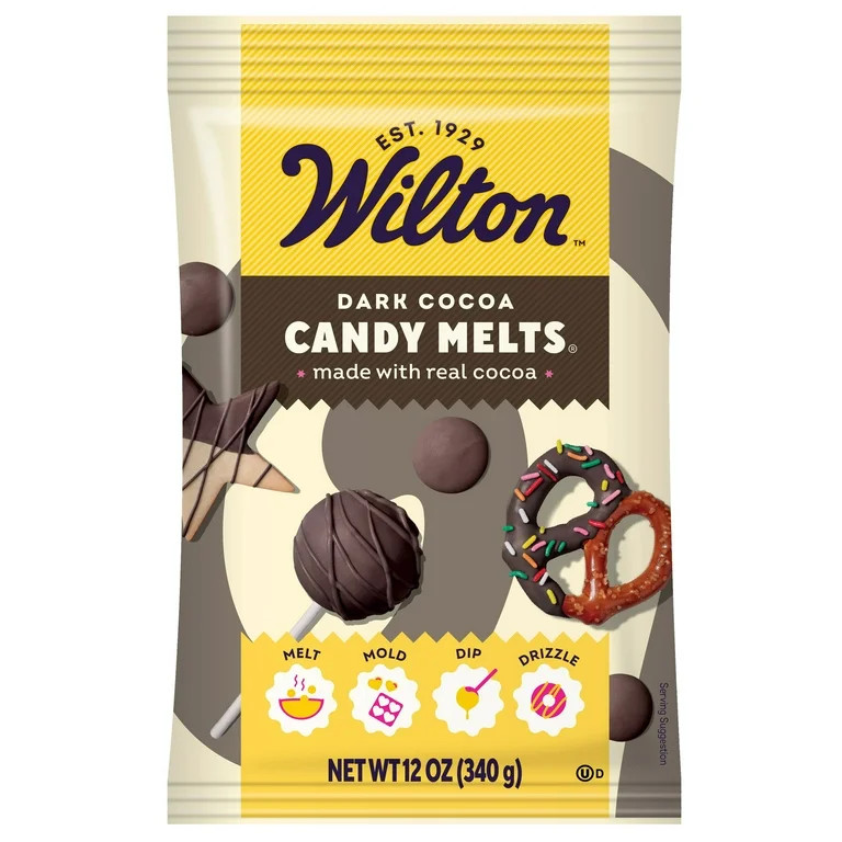 Wilton Dark Cocoa Chocolate-Flavored Candy Melts 12oz. Bag Melting Chocolate Candy Making Wafers ... | Walmart (US)