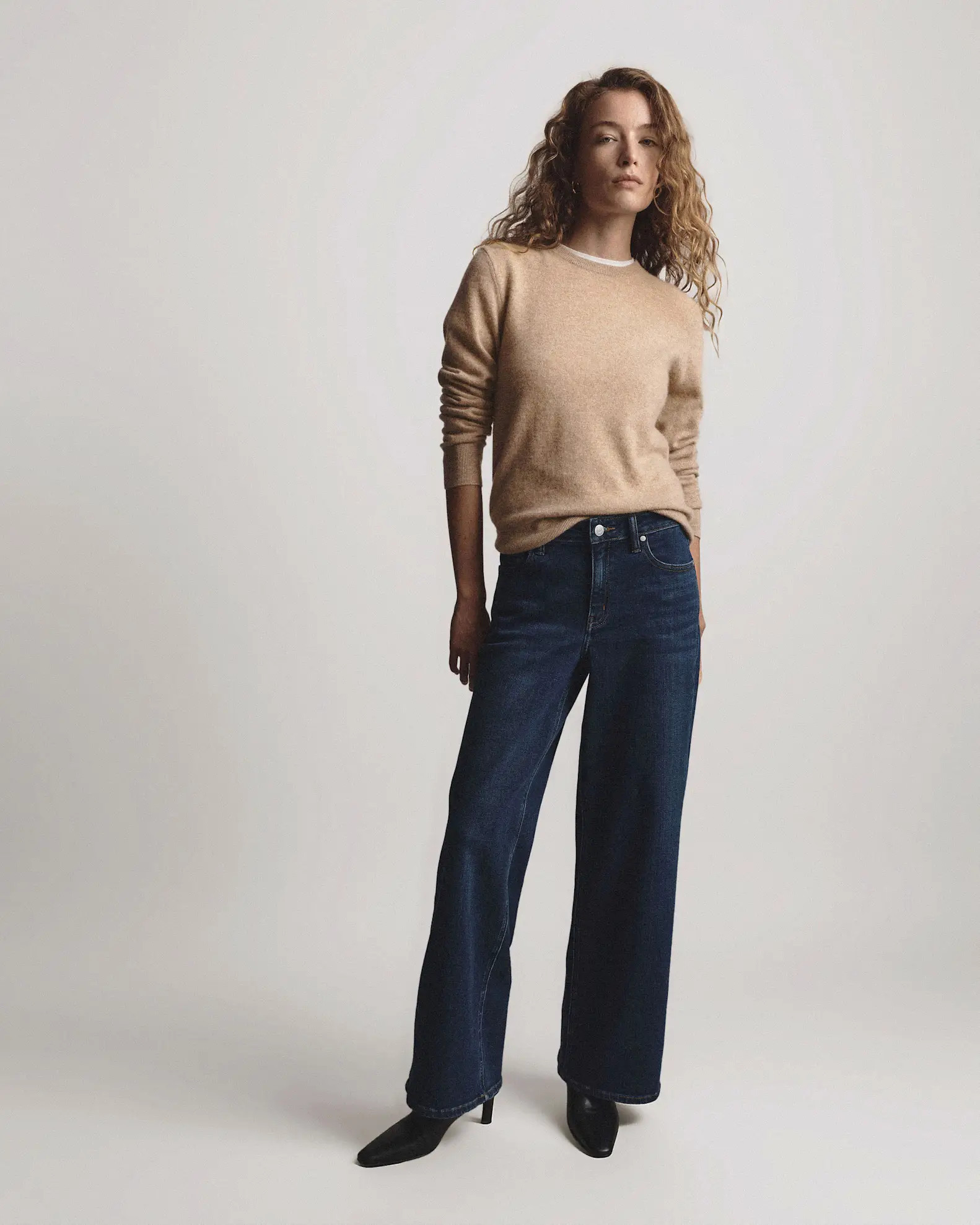Luna Stretch Wide Leg Jeans | Quince