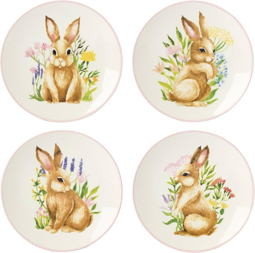 Lenox 897155 Bunny Accent Plates, Set Of 4 | Amazon (US)