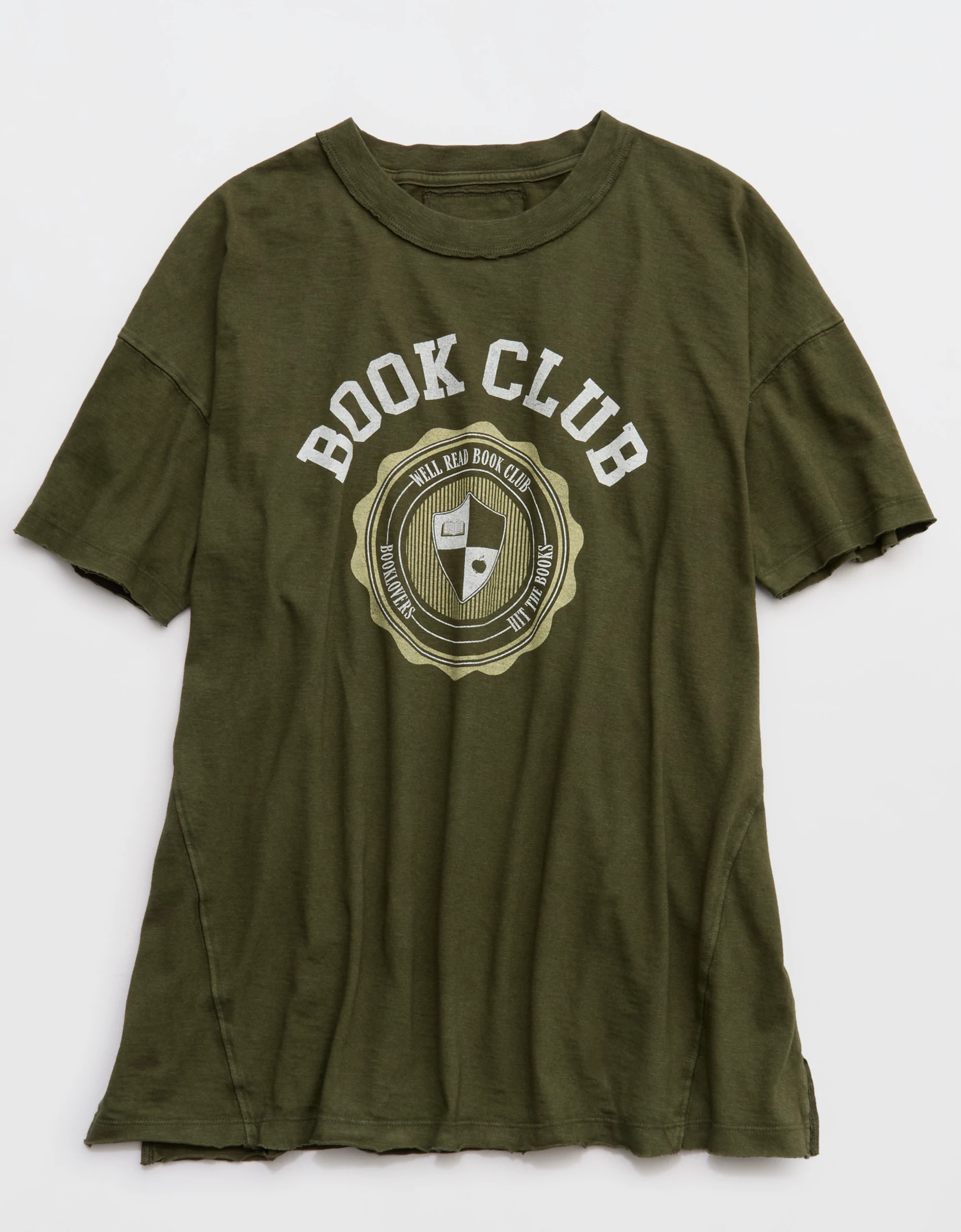 Aerie Oversized Crew Boyfriend T-Shirt | American Eagle Outfitters (US & CA)