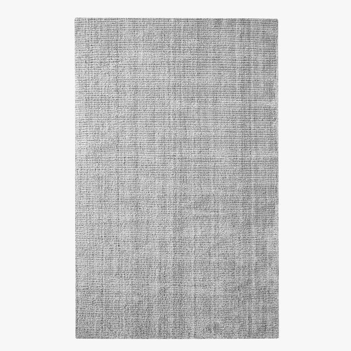 Ribbed Performance Rug - Light Gray | Pottery Barn Teen