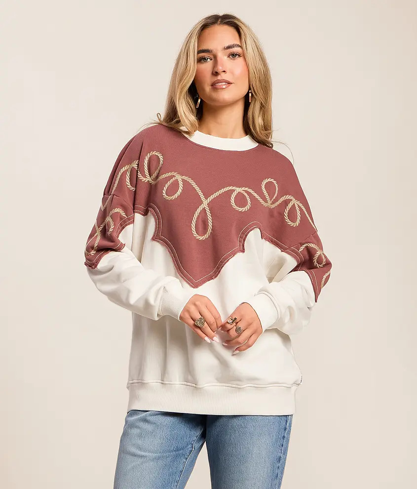 Western Stitch Oversized Pullover | Buckle