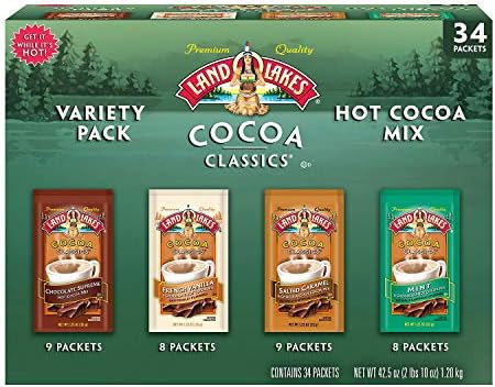 Amazon.com : Land O' Lakes Cocoa Classics Variety Pack (34 count) : Grocery & Gourmet Food | Amazon (US)