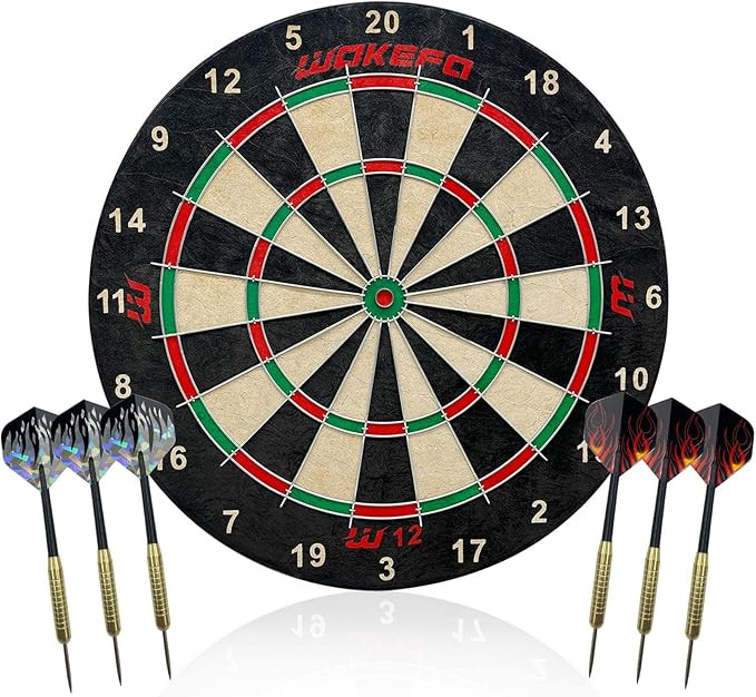 Bristle Dart Boards for Adults: Steel Tip Dart Board Set, Professional Dartboard and Darts in Gam... | Amazon (US)
