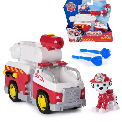 PAW Patrol Fire Rescue: Marshall's Rescue Fire Engine with Figure, Launcher & Accessories | Target