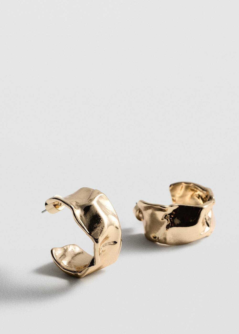 Twisted hoop earrings -  Women | Mango USA | MANGO (US)