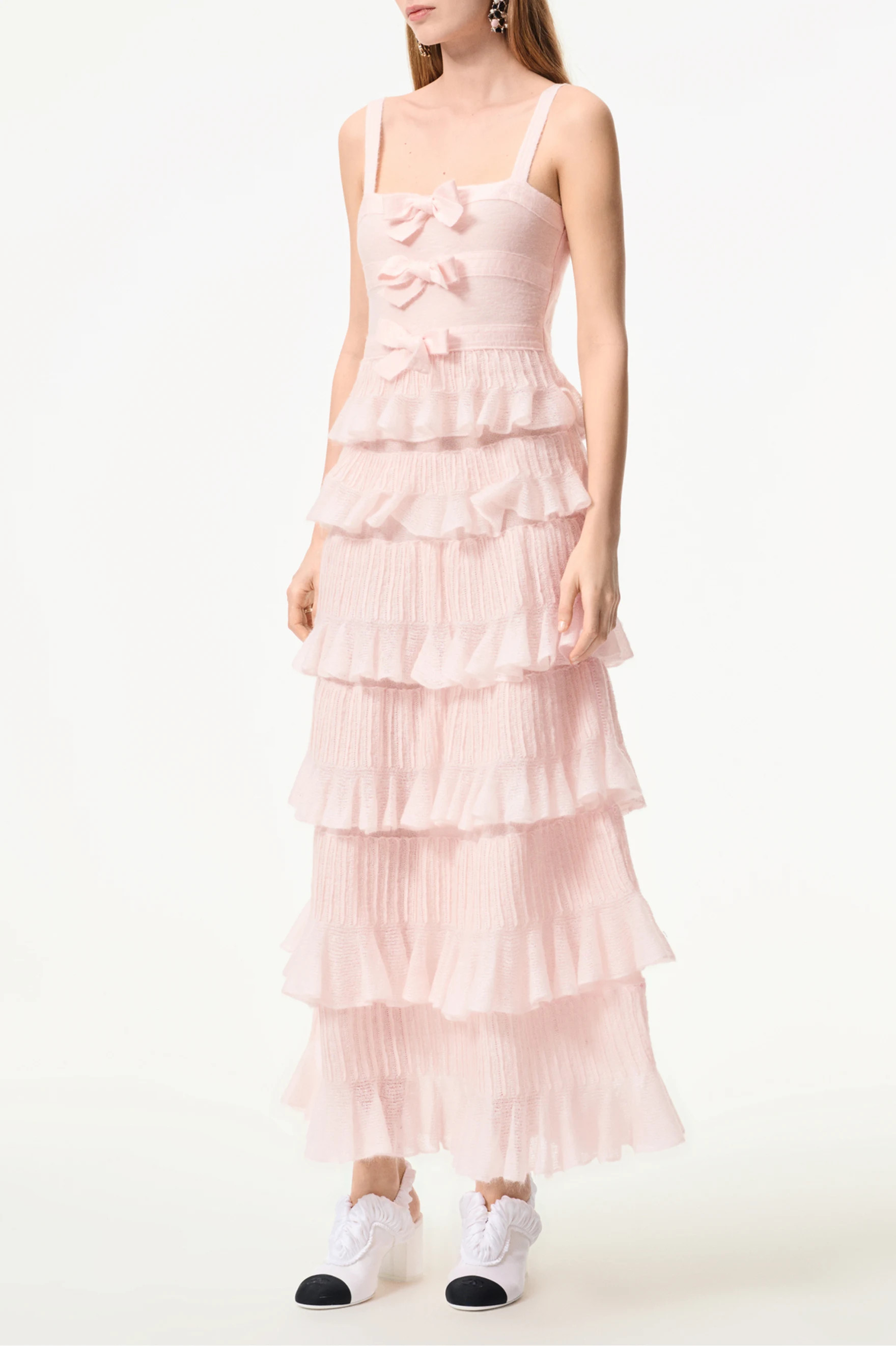 Long dress - Mohair & silk, light pink — Fashion | CHANEL | Chanel, Inc. (US)