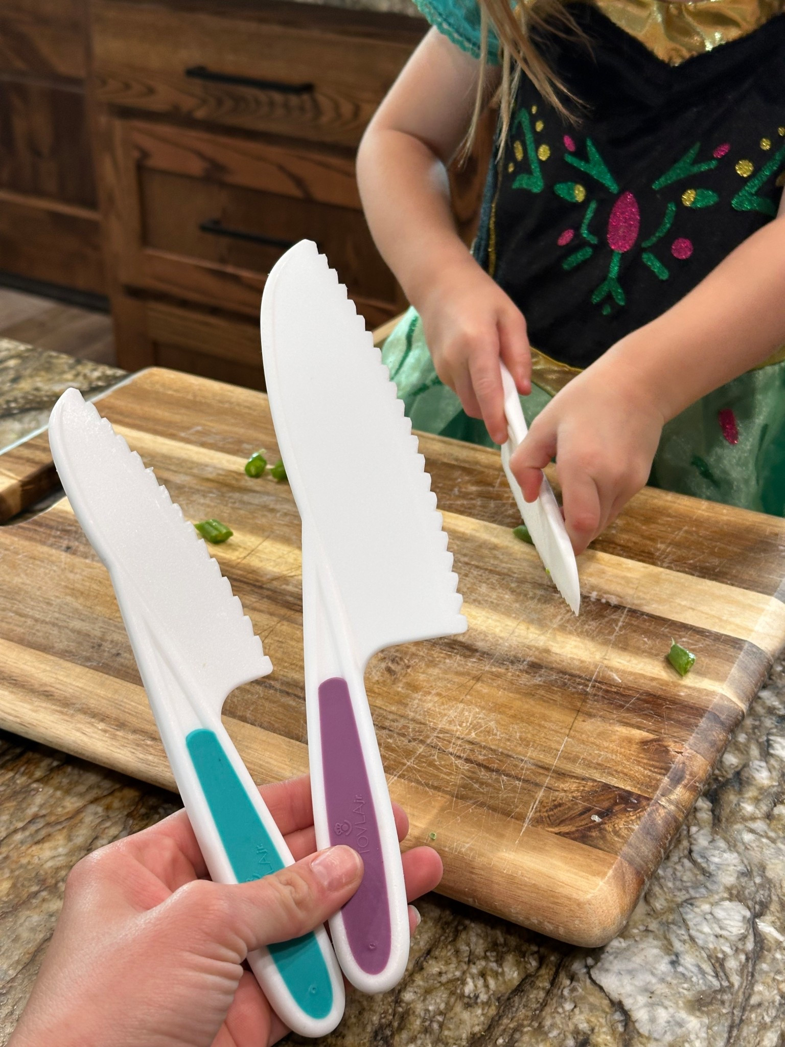 Toddler cut-free knives my girls use to help with meals!

#LTKHome #LTKfoodie #LTKKids