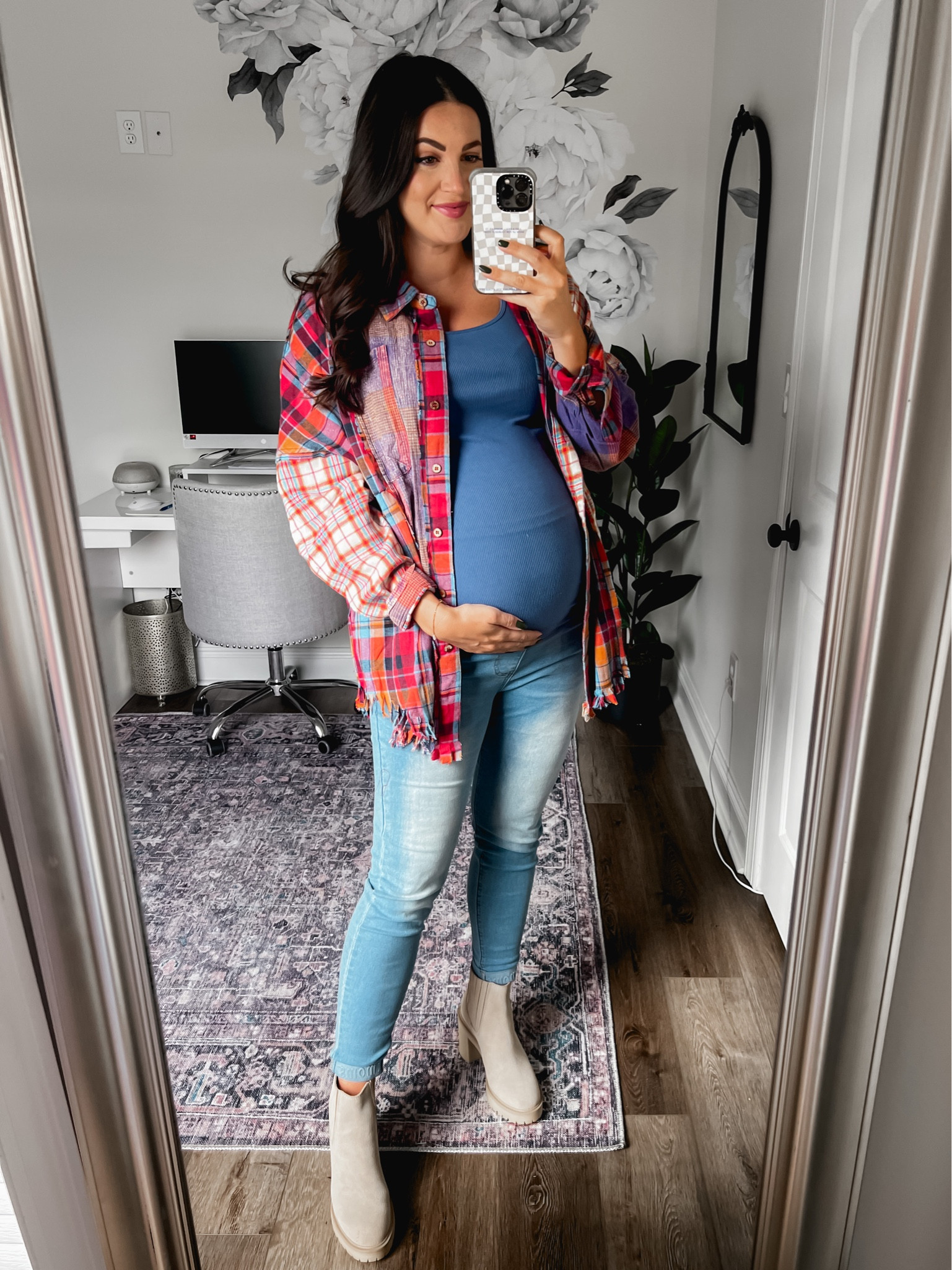 This plaid top is so cute! You can wear it buttoned up or more like a shacket type! I got my TTS M 

#LTKbump #LTKfindsunder50 #LTKsalealert