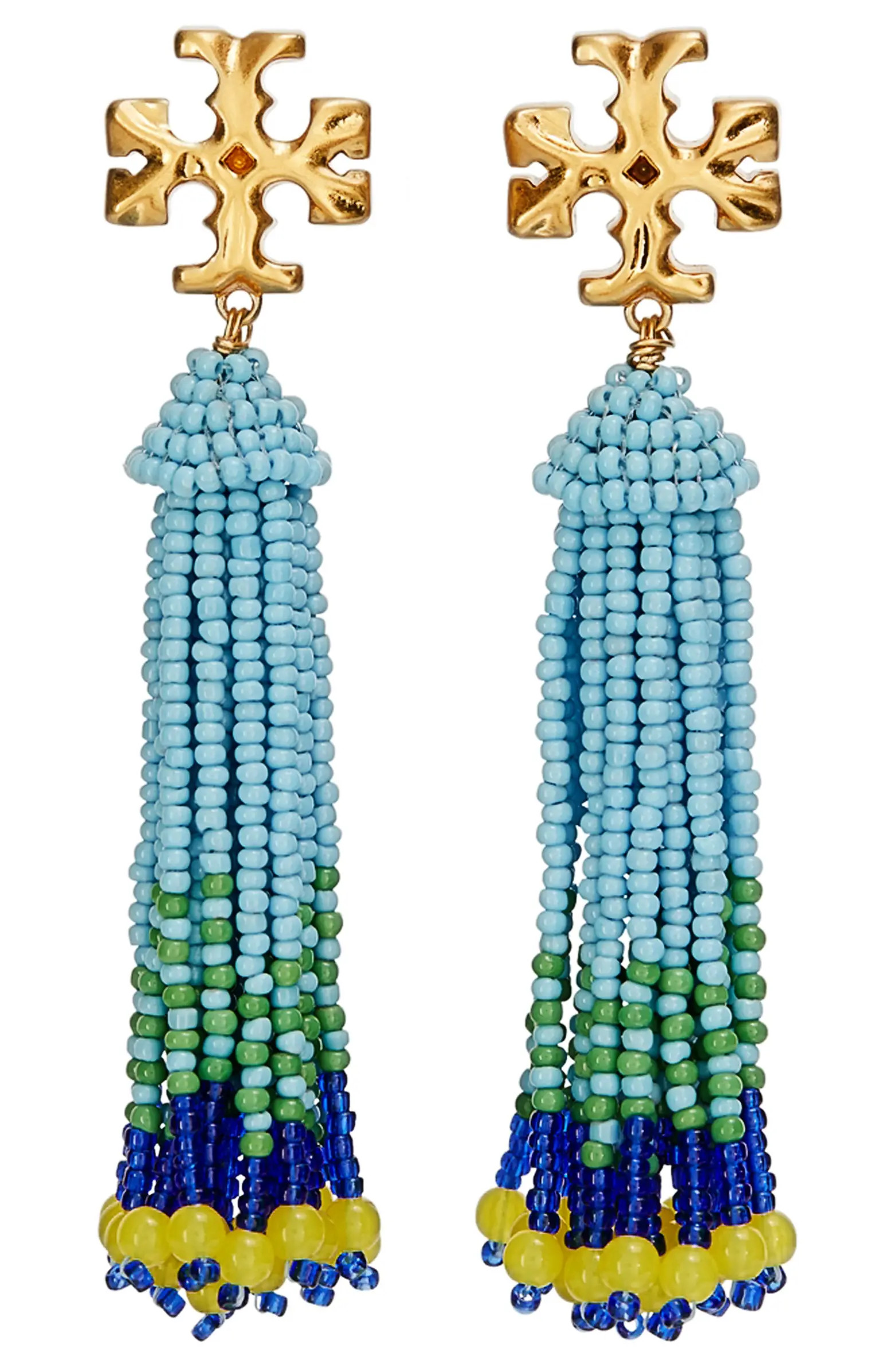 Roxanne Beaded Tassel EarringsTORY BURCH | Nordstrom