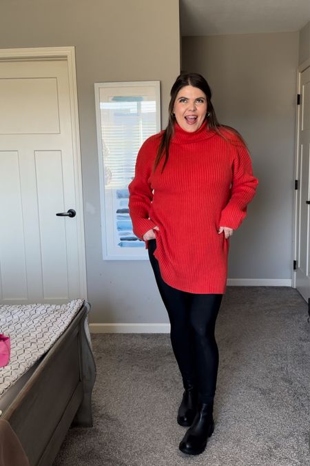 Let’s talk parenting over the holidays because phew 😮‍💨 it’s not for the weak!

We need something functional and I’ll most likely be wearing this Amazon sweater- how freaking cute!! You could wear this as a dress or tunic sweater! 

Code unfilteredlifexspanx for $ off leggings
Code Erica15 for $ off bra
#MidsizeStyle #MomOutfits #Size12Style #Size14Style #AmazonFashion #AmazonFinds 
Curvy mom winter outfit, casual Mom outfit winter, Mom fashion winter outfit, cool Mom outfit winter, Mom outfit ideas winter, Mom outfit of the day size 12, midsize Amazon outfit, Amazon sweater, faux leather leggings

#LTKmidsize #LTKHoliday #LTKfindsunder50