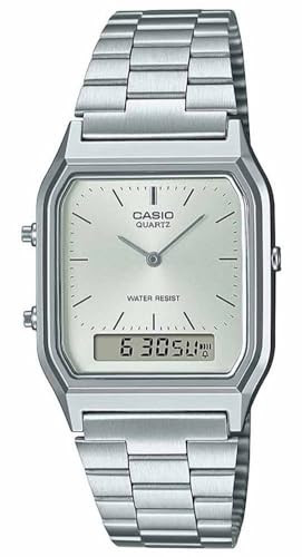 Casio Unisex's Analogue-Digital Quartz Watch with Stainless Steel Strap AQ-230A-7AMQYES | Amazon (UK)