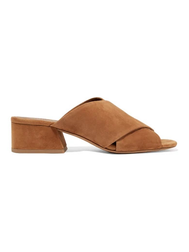 Vince - Karsen Suede Mules - Tan | NET-A-PORTER (US)