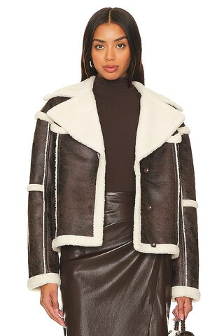 Tularosa Pamela Coat in Espresso Brown from Revolve.com | Revolve Clothing (Global)
