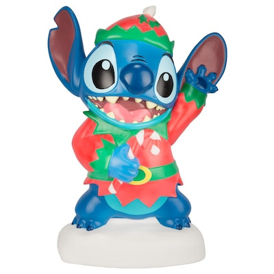 Disney 20-in Stitch with Candy Cane Blow Mold Lowes.com | Lowe's