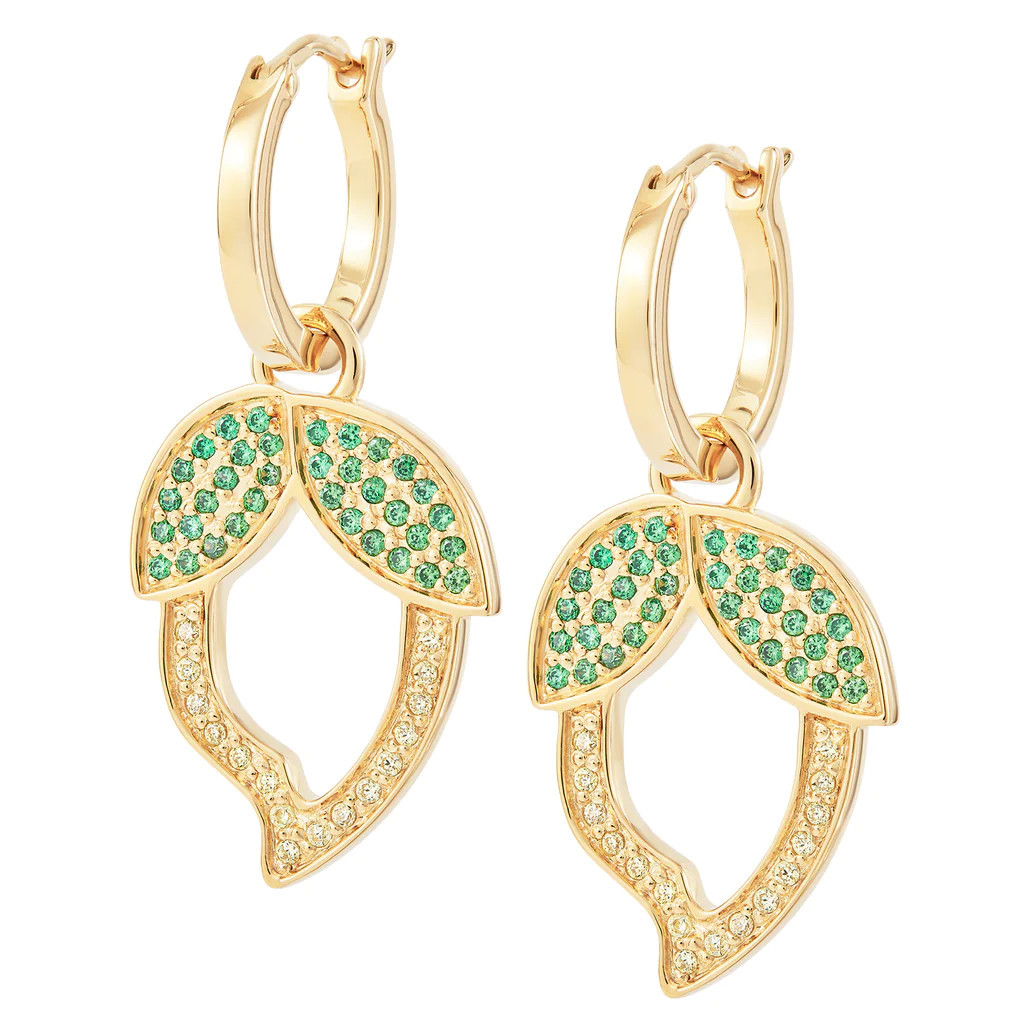 Lemon Charm Hoops | Rosie Fortescue Jewellery