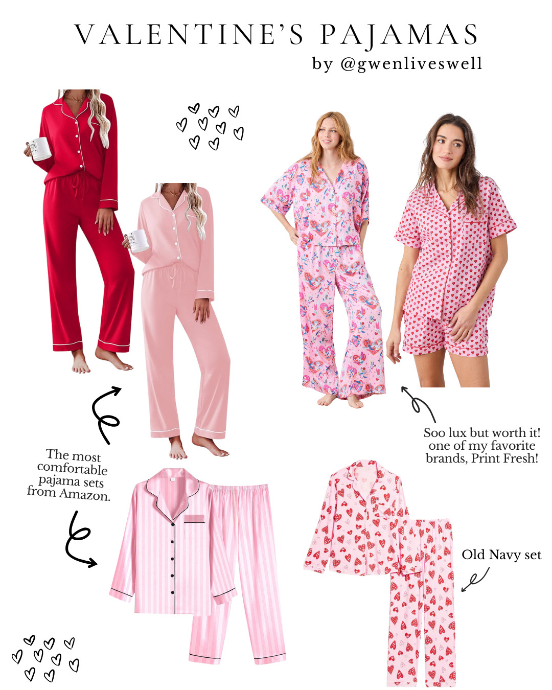 Valentine’s pajamas, but make them actually comfy 💕

From the softest Amazon sets (seriously the best) to splurge-worthy Print Fresh,  something sweet for every style and budget. 

Perfect for cozy nights, Galentine’s, or just feeling cute at home. Check out my picks.

#amazon #printfresh #pajamas #amazonstyle #valentines
 

 

#LTKmomlife #LTKSeasonal #LTKFindsUnder50