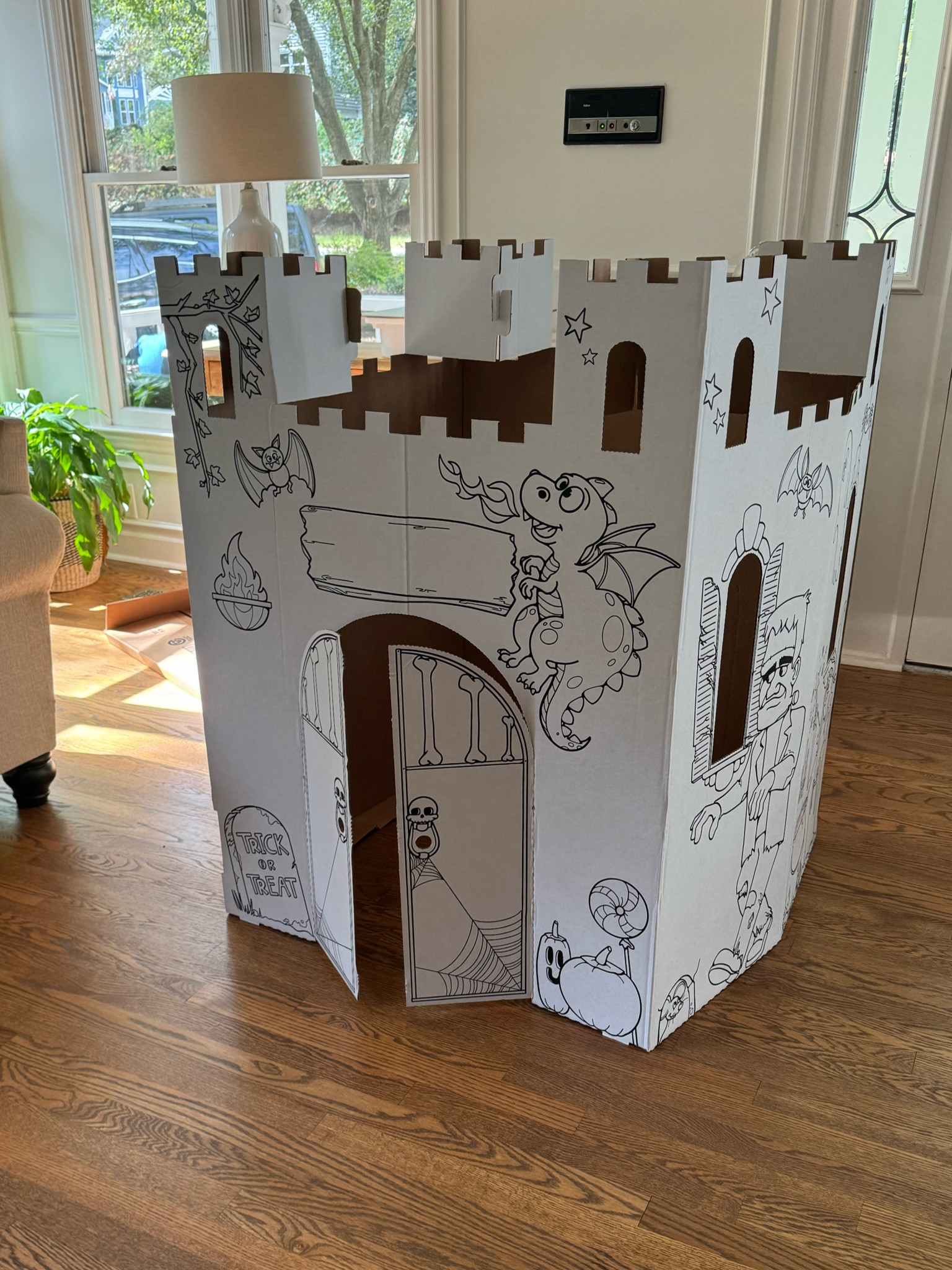 This Halloween castle has created so much fun for my toddler!! She loves coloring it, but then also using it as a hiding spot. Perfect little Halloween surprise/activity!

Toddler activity / toddler / toy / Halloween / Amazon find 

#LTKFamily #LTKKids #LTKHalloween